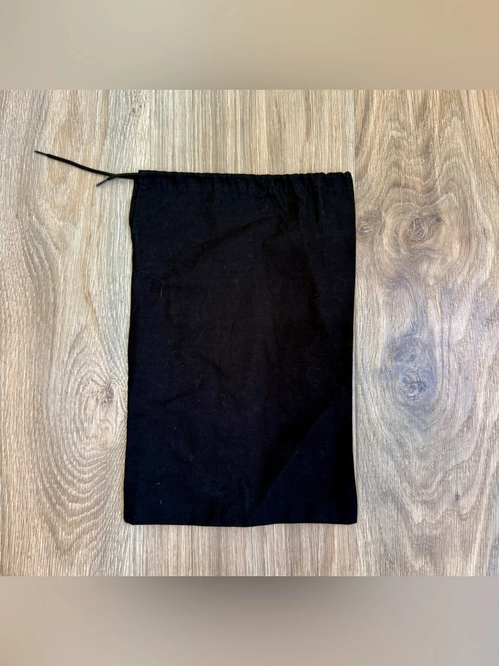 CHANEL Black Cotton Drawstring Dust Bag Storage Pouch 13” x 9”
